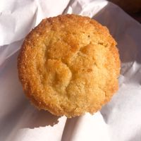 Corn muffin at Dirty Lettuce in Portland