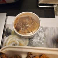 Mashed potatoes and gravy at Dirty Lettuce in Portland