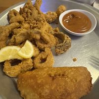 Calamari and scallop special  at Dirty Lettuce in Portland