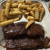 Bbq ribs  at Dirty Lettuce in Portland