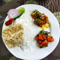 Served food. at Greendale Restaurant Hara Bhara in Gangtok