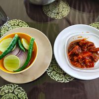 Salad & Pickle. at Greendale Restaurant Hara Bhara in Gangtok