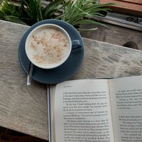 Oat milk chai latte  at The Shrewsbury Coffeehouse in Shrewsbury
