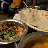 Great vegan curries  at Jinnah Bistro in Shipley