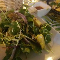 Seasonal salad with mango, avocado and mint tamarind sauce at Raizes in Tarifa