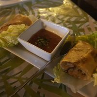 Thai spring rolls at Raizes in Tarifa