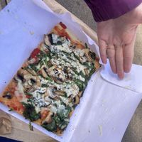 Size of slice  at Rustica - Pizza Al Tagglio in Lisbon