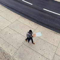 City vibes at Rustica - Pizza Al Tagglio in Lisbon