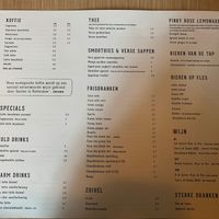 Drinks menu  at WannaWaffle in Zwolle