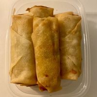 Deep fried spring rolls  at De Vegetarische Toko in The Hague