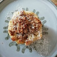 Kokos-Erdbeer-Nuss Muffin (vegan, glutenfrei) at Café Ton und Keramikwerkstatt  in Rauhenebrach