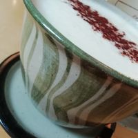 Milchkaffee (vegan) at Café Ton und Keramikwerkstatt  in Rauhenebrach