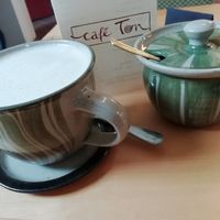 Milkaffee (vegan) at Café Ton und Keramikwerkstatt  in Rauhenebrach