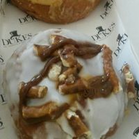 Caramel pretzel donut at Dukes Donuts & Coffee - Cardigan Rd in Leeds