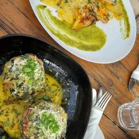 Dumplings and gratin at Gaststätte Tutzinger Keller in Tutzing