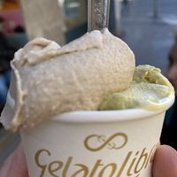 Hazelnut and pistachio   at Gelato Libre in Milan