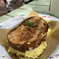 Scrambled tofu and facon   at Grumpy & Runt in Western Cape