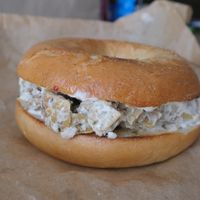 Chicken mayo bagel   at Grumpy & Runt in Western Cape