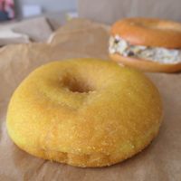 Tumeric latte donut   at Grumpy & Runt in Western Cape