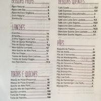 Menu at Pra Lá De Bom in Sao Paulo
