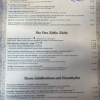 Menu  at Schwan in Dusseldorf