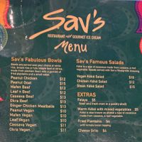 Many menu items! at Sav's in Lexington
