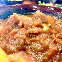 Mafen Vegan over fufu. at Sav's in Lexington