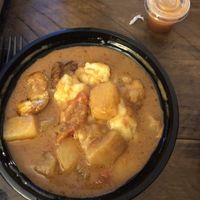 Vegan peanut with Fufu at Sav's in Lexington