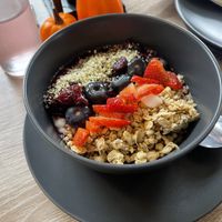 Yogurt bowl - delicious!  at JJ's Plant Based Eats in Sydney