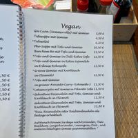 Vegan menu as of January 6th  at Ha Dang in Hamburg