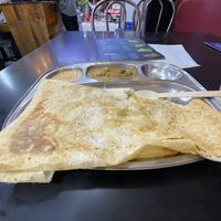 Delicious dosa. Loaded with potatoes    at Sri Krishna Dosai in Kandy