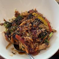 vegan sauté   at La Diable in Mont-tremblant