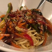 Vegan sauté  at La Diable in Mont-tremblant