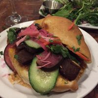 Vegan Ban Mih sandwich at Ramsi's Cafe on the World in Louisville