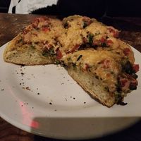 Vegan focaccia at Ramsi's Cafe on the World in Louisville