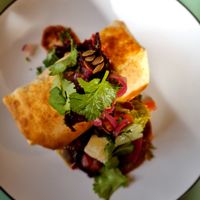 This is their vegan burrito. It's a full meal on its own. at Cooked in Whitianga