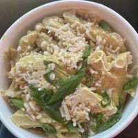 Mac & cashew cheese  at Box Bar in West Seattle