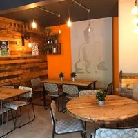 Relaxing decor at Buddhas Kitchen & Wellness Lounge in Launceston