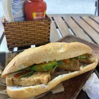 Vegan bahn mi with tofu and avocado🤤  at Like Coffee - BanhMi in Ho Chi Minh City