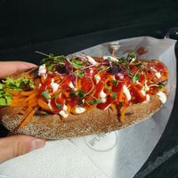 American Hot Dog at Veganuti in Kyiv