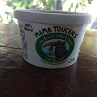 Coconut milk ice cream at Nature Cafe in Drake Bay