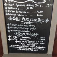 Menu at Nature Cafe in Drake Bay