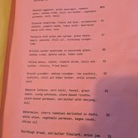 dinner menu at Resort in Warsaw