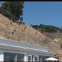 View from outside at Casa Escobar in Malibu