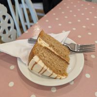 Caramel cake at Ginny's Teapot in Hawkshead