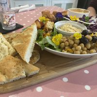 Super pretty & delicious Buddha Bowl at Ginny's Teapot in Hawkshead
