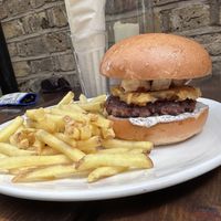 Truffle shuffle burger  at Peachy Goat in South East London