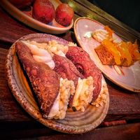 We come all three desserts as we could decide on just one each.... at Peachy Goat in South East London