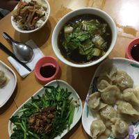 A dinner spread for two at Cháng Xīn SùShí 常心素食 in Kaohsiung