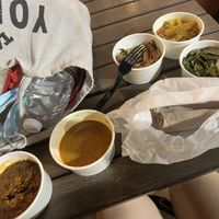 to go:)  at Ras Plant Based in Brooklyn